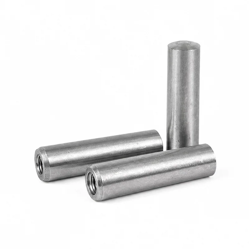 DIN7978 Internal Thread Dowel Pin | 40Cr Bright Unhardened Threaded Locating Pin