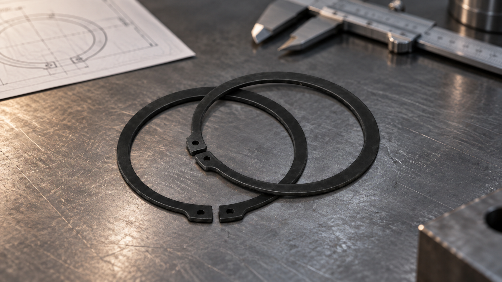DIN 471 Retaining Rings for Shafts: Material, Hardness and Finish Checks
