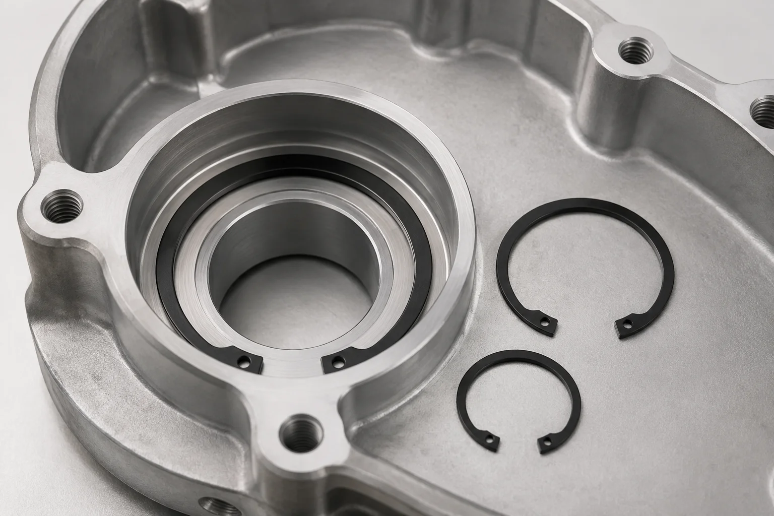 Official Eugene lugged internal circlip product reference for visual inspection of ring profile and lug geometry