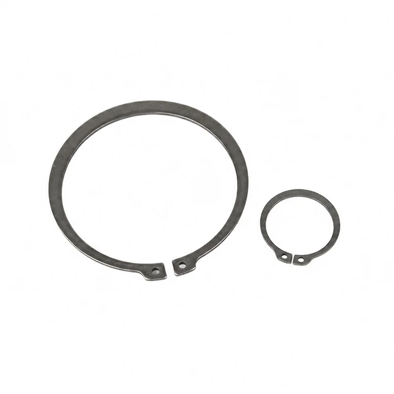 Two external snap ring for shaft grooves