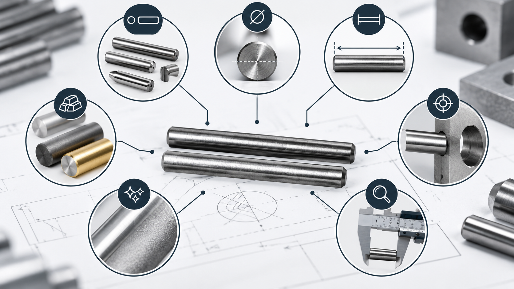 Conceptual routing diagram for metric dowel pin standard and fit selection
