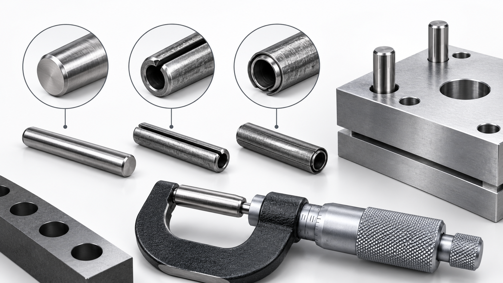 Conceptual comparison of solid dowel pin selection factors